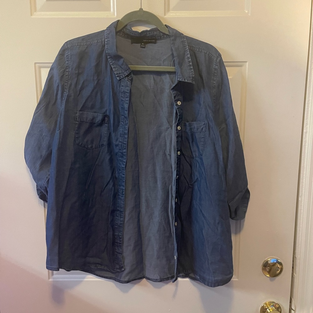 Denim button up shirt